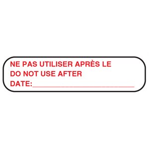 Label: Ne Pas Utiliser Apres Le Do Not Use After Date:____