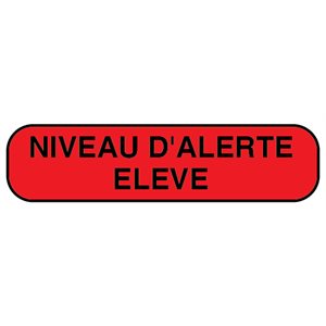 Label: Niveau D'alerte Eleve