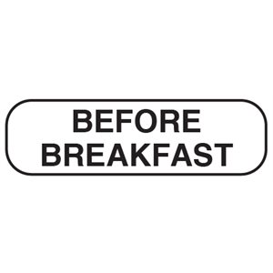 Label: Before Breakfast