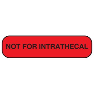 Label: Not For Intrathecal