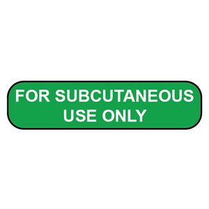 Label: For Subcutaneous Use Only