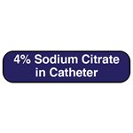 Label: 4% Sodium Citrate in Catheter
