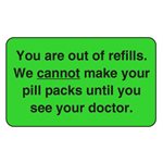 Label: You Are Out Of Refills...
