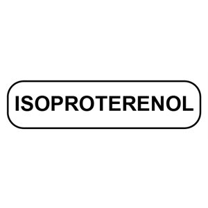 Label: Isoproterenol