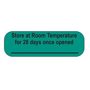 Label: Store at Room Temperature For...