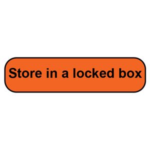 Label: Store in a Locked Box