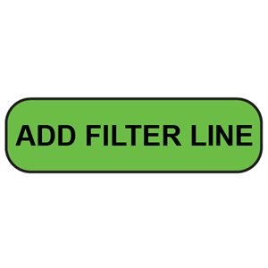 Label: Add Filter Line