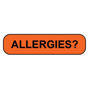 Label: Allergies?