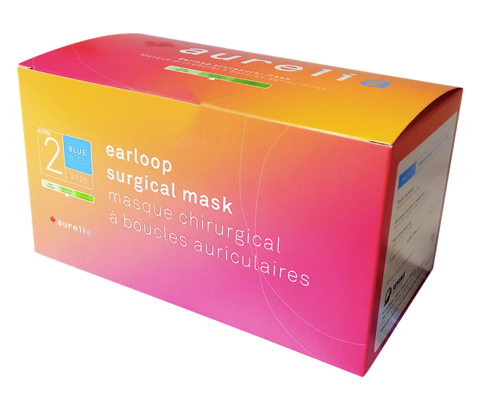 3-Ply Face Mask with Ear Loop, 50 / box