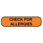 Label: "CHECK FOR ALLERGIES"L
