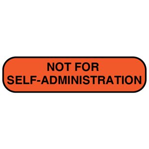 Label: "NOT FOR SELF-ADMINISTRATION"