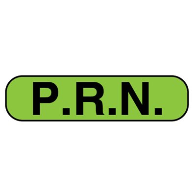 Label: "P.R.N."