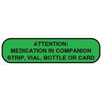 Label: "ATTENTION: MEDICATION IN COMPANION STRIP..."