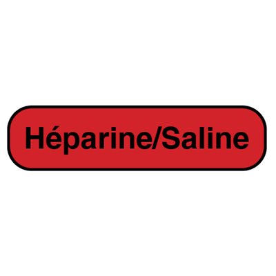 Label: "Heparine / Saline"