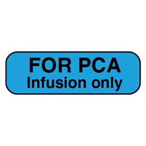 Label: "For PCA Infusion only"
