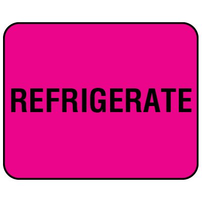Label: "REFRIGERATE"