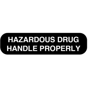 Label: "HAZARDOUS DRUG HANDLE PROPERLY"