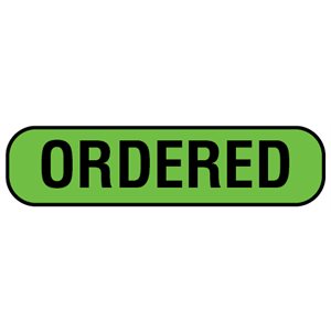 Label: "ORDERED" 