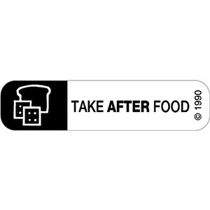 Label "Take AFTER Food"