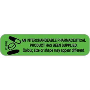 Label "An Interchangeable Pharmaceutical Product…"