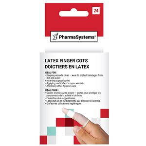 Latex Finger Cots, 24 / Pack