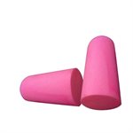 Tapered Soft Foam Pink Ear Plugs, 6 Pairs
