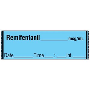 Labeling Tape: Remifentanil