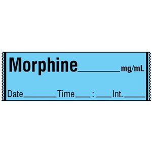 Labeling Tape: Morphine
