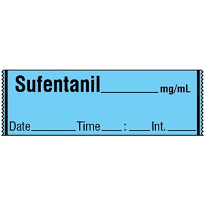 Labeling Tape: Sufentanil