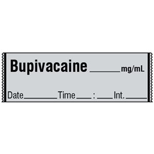 Labeling Tape: Bupivicaine
