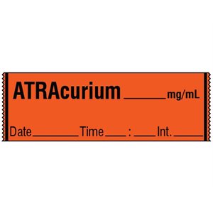 Labeling Tape: Atracurium
