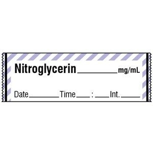Labeling Tape: Nitroglycerin