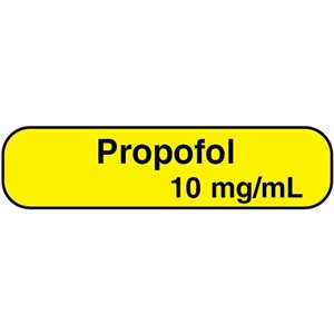 Label: "Propofol 10 mg / ml"
