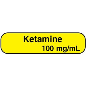 Label: "Ketamine 100 mg / mL"