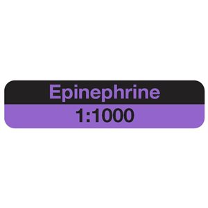 Label: "Epinephrine 1:1000"