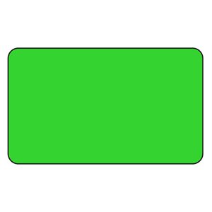 Label: Blank Fluorescent Green 